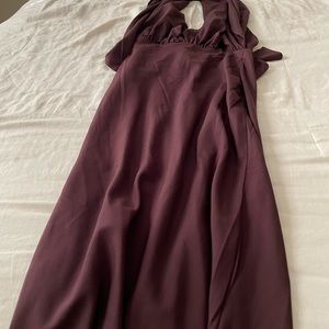 Forever 21 chocolate brown halter and backless dress.